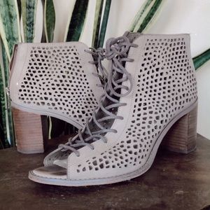 Lace up booties